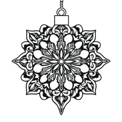 Christmas Ornament Coloring Page