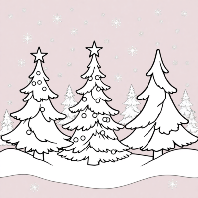 Holiday Pine Coloring Fun for Kids
