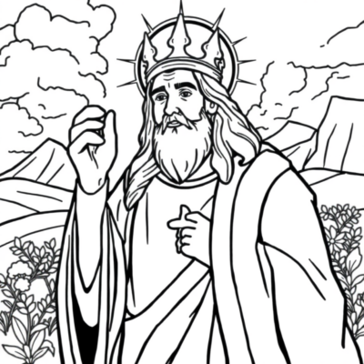 Coloring Book: Christ the King Coloring Pages for Children