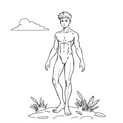 Coloring Book: The Human Body Coloring Book for Children