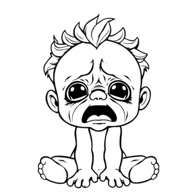 Cry Babies Coloring Pages