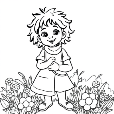 Coloring Book: I Care About My Health – Coloring Pages for Kids