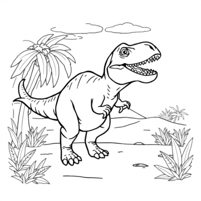 Coloring Book: Dinosaurs Coloring Pages for Kids to Print