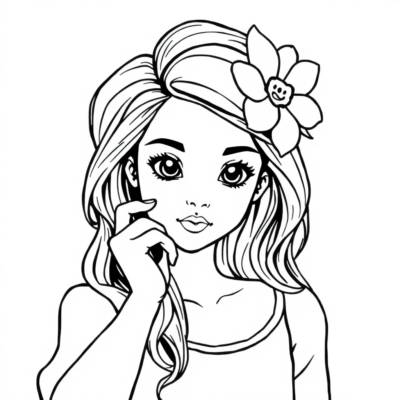 For Girls Coloring Book