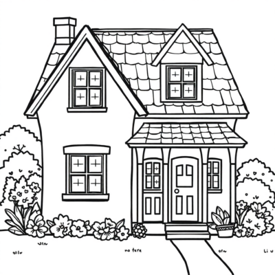 House Coloring Book