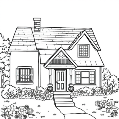 Coloring Book Cottage
