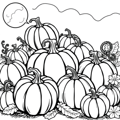 Pumpkins Coloring Book