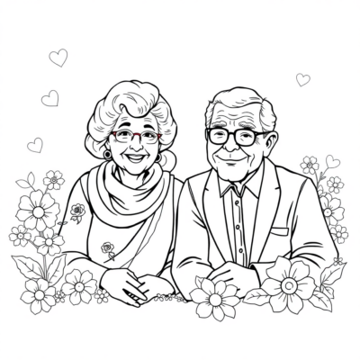 Grandparents’ Day Coloring Pages