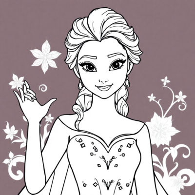 Snow Queen Elsa Coloring Adventures