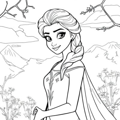 Coloring Book: Elsa Coloring Pages