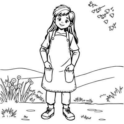 Coloring Book: Apron Coloring Book for Kids