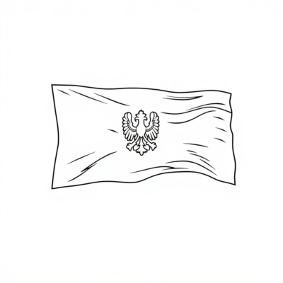 Poland Flag Coloring Book