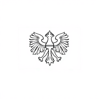 Poland Flag Coloring Page