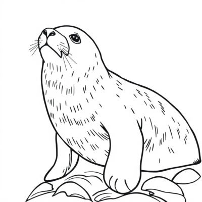 Seal Coloring Book
