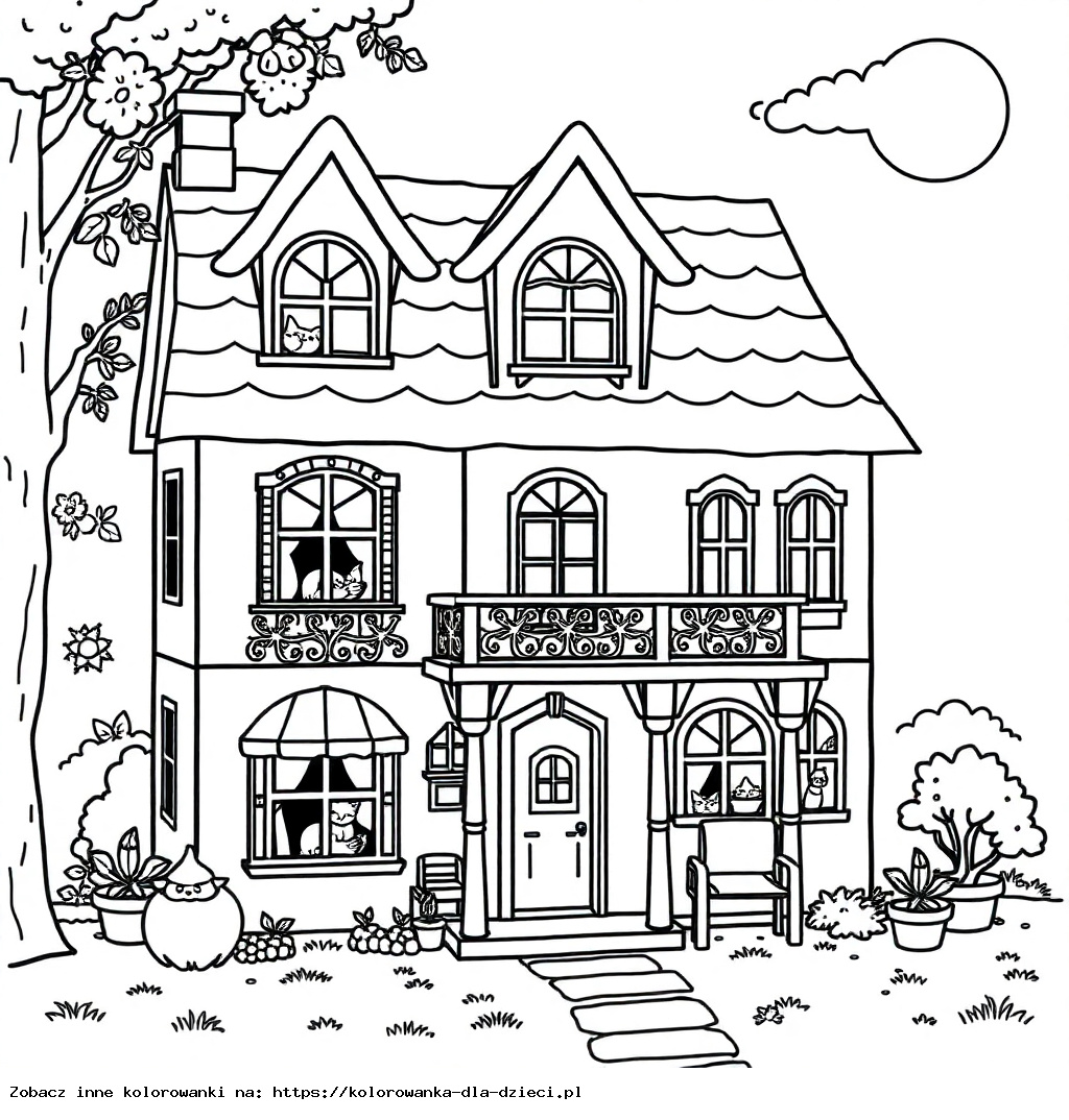 Gabby’s Dollhouse Coloring Pages