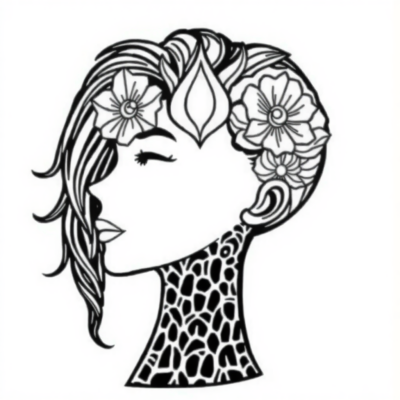 Head Coloring Book for Adults