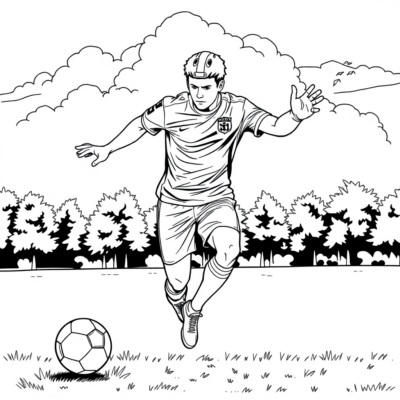 Coloring Book: Soccer Coloring Book