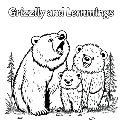 Grizzy & Lemings Adventure Coloring Fun