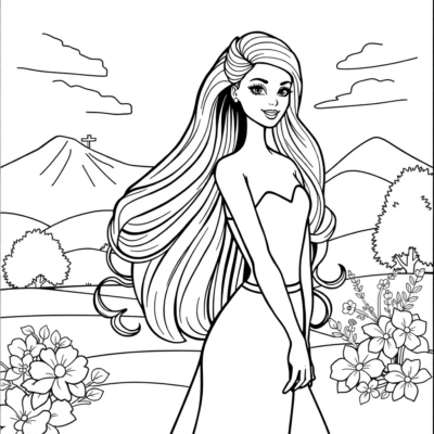 Coloring Book: Barbie Games Online Coloring Pages
