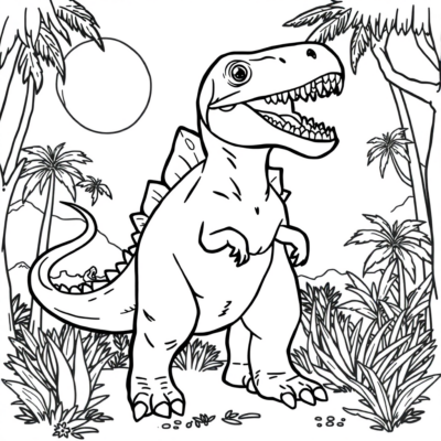 Coloring Book: Dinosaur Coloring Games for Kids