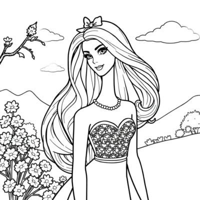 Coloring Book: Barbie Coloring Games