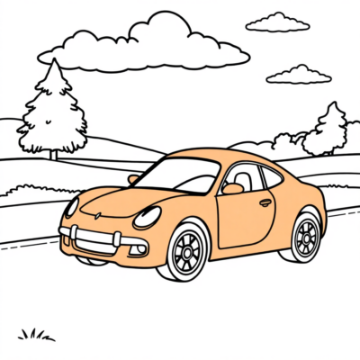 Coloring Book: Color Games for Kids with Cars