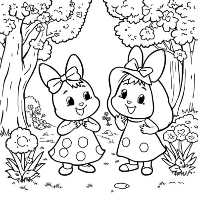 Coloring Book: Max and Ruby Coloring Games