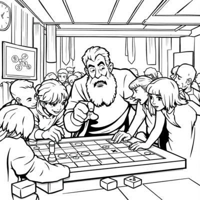 Coloring Book: Board Games Coloring Book