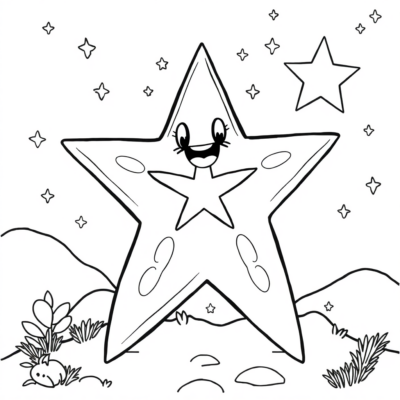 Coloring Book: Star Coloring Book for Kids