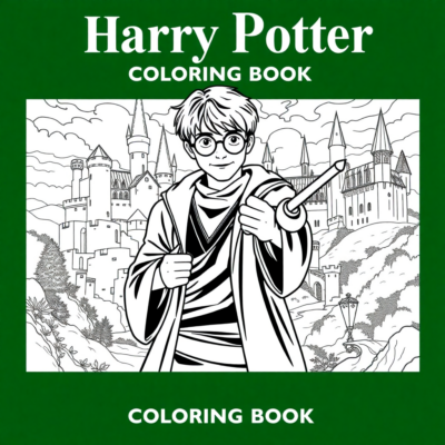 Coloring Book: Harry Potter Coloring Book for Kids