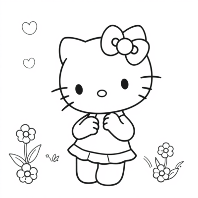 Coloring Book: Hello Kitty Coloring Book