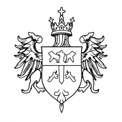 Coloring Book: Coat of Arms of Warsaw – Coloring Book for Kids