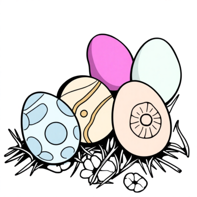 Egg Coloring Pages