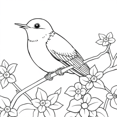Coloring Book: Swallow Coloring Book for Kids