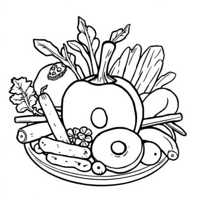 Tasty Palette: A Kids’ Food Coloring Book