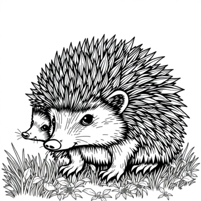 Hedgehogs Coloring Book