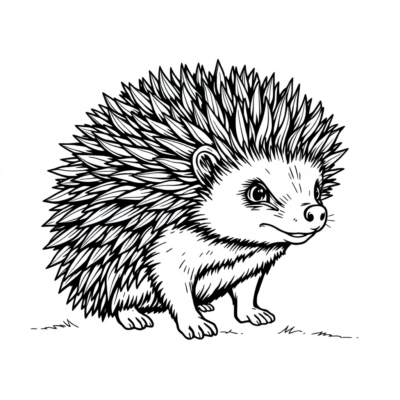 Prickly Pals: Cute Hedgehog Coloring Fun