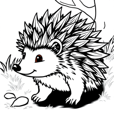 Hedgehog Coloring Pages