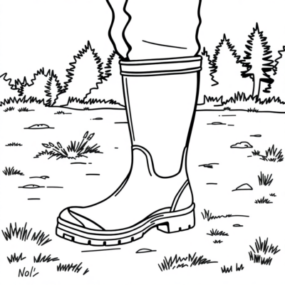 Rubber Boot Coloring Book