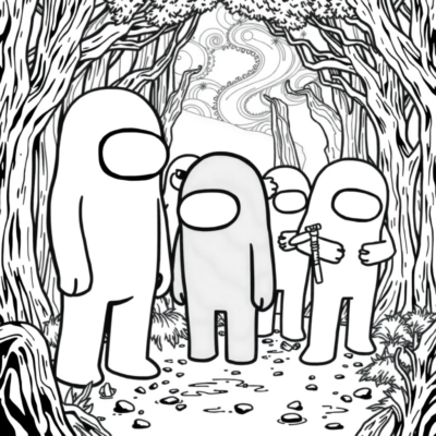 Among Us Coloring Book