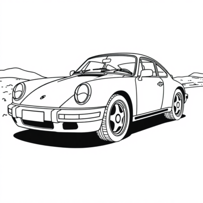 Coloring Book: Car Coloring Book