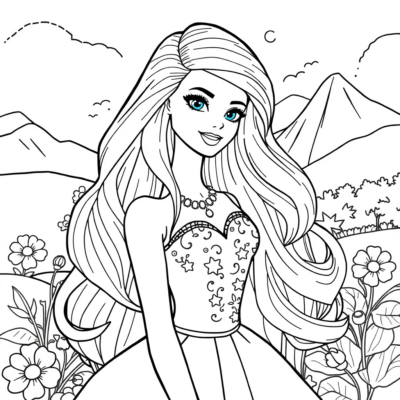 Coloring Book: Barbie Coloring Book