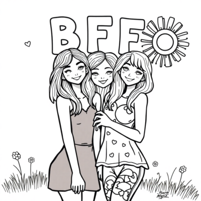 BFF Coloring Book