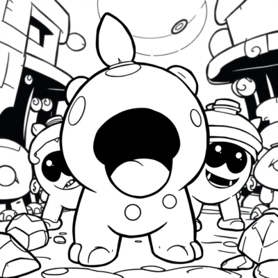 Brawl Stars Squeak Coloring Book