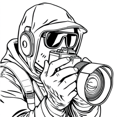 Little Camera Crew Coloring Fun