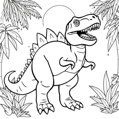 Dinosaur Coloring Page to Print