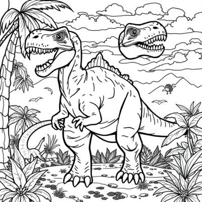 Coloring Book: Dinosaur Coloring Book