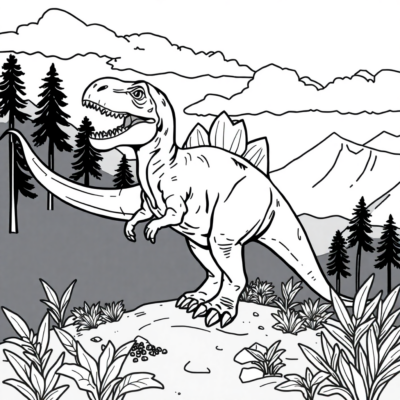 Dino Fun: Prehistoric Creatures Coloring Book