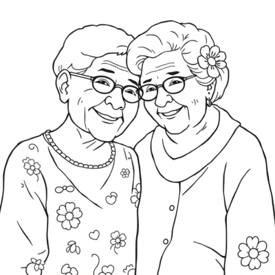 Coloring Book for Grandma