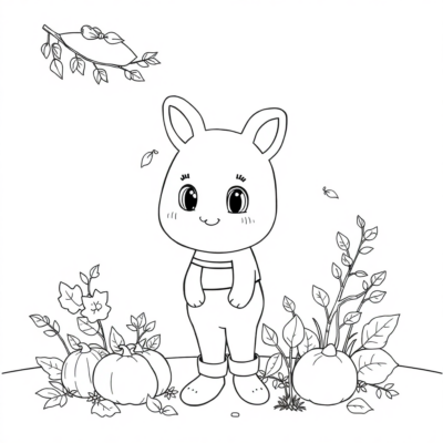 Coloring Book: Autumn Coloring Book for Kids